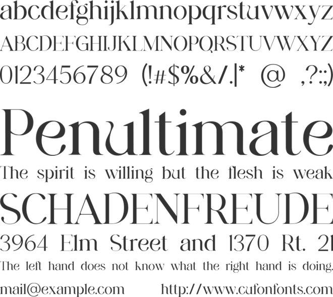 MIDWATCHES font preview