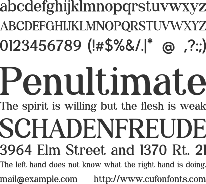 Hellishy font preview