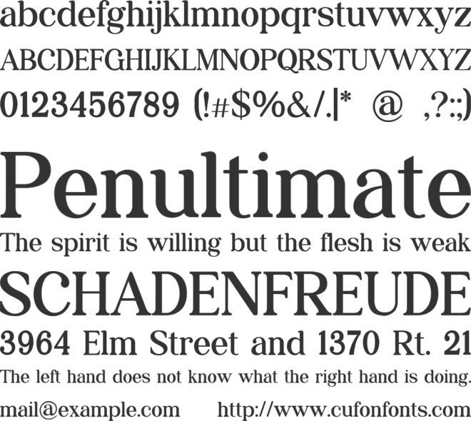 Grillages font preview