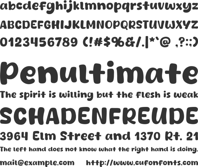 Honey Crepes font preview