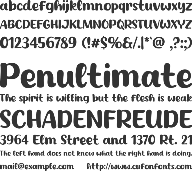 Coffee Fills font preview