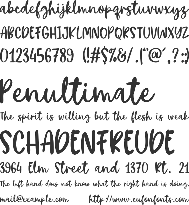 Gold Shery font preview