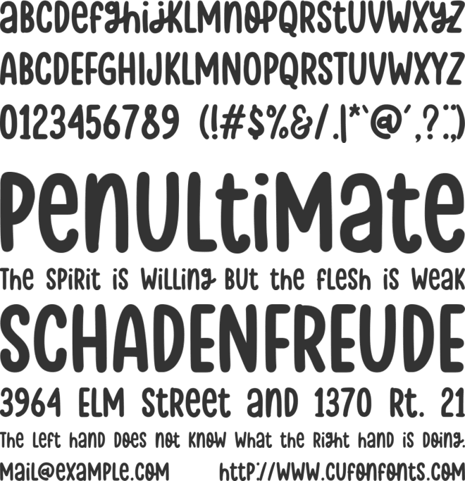 Rolly Polly font preview