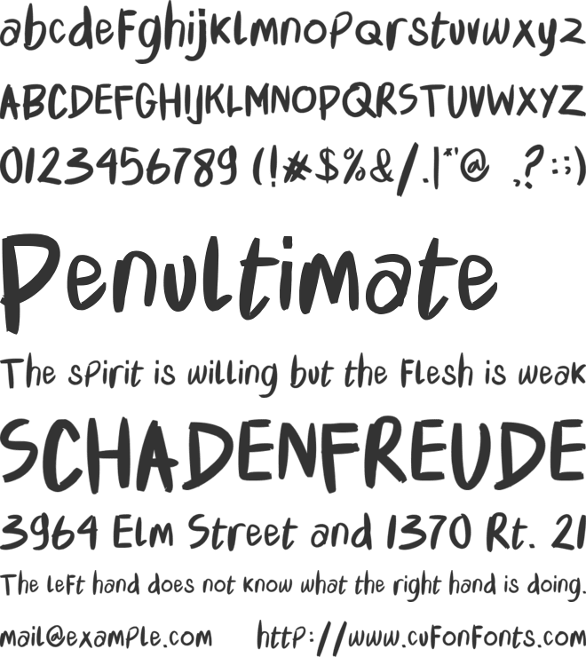 Wallhynd font preview