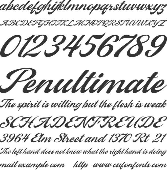 Cavetown font preview