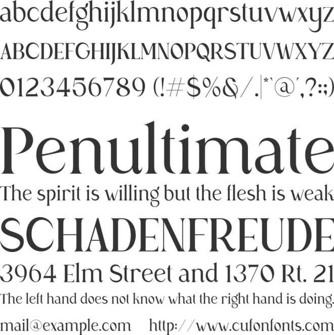 Ramole font preview