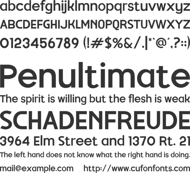 Funky font preview