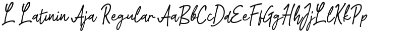 L Latinin Aja font download