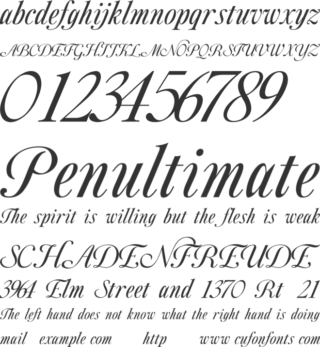 Daffeniy font preview