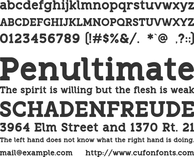 Hexer font preview