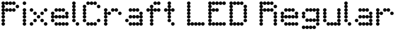 PixelCraft LED font download
