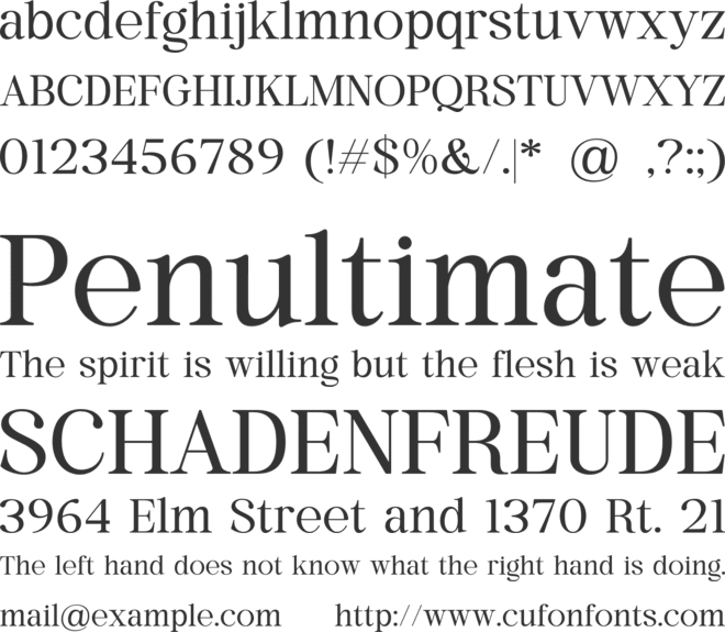 Elegance Pearl font preview