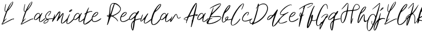 L Lasmiate font download