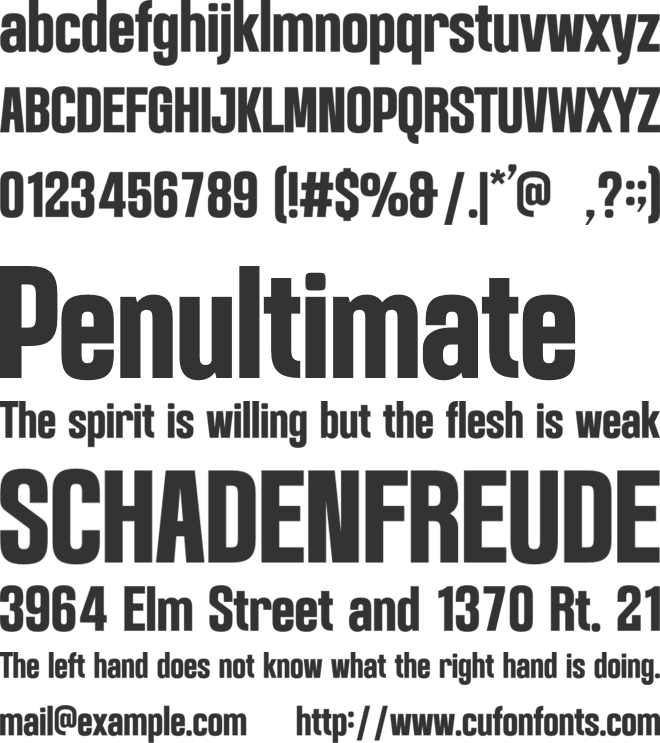 Gelline font preview