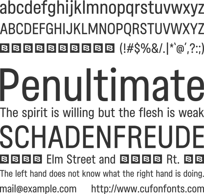 Gibstone Trial font preview