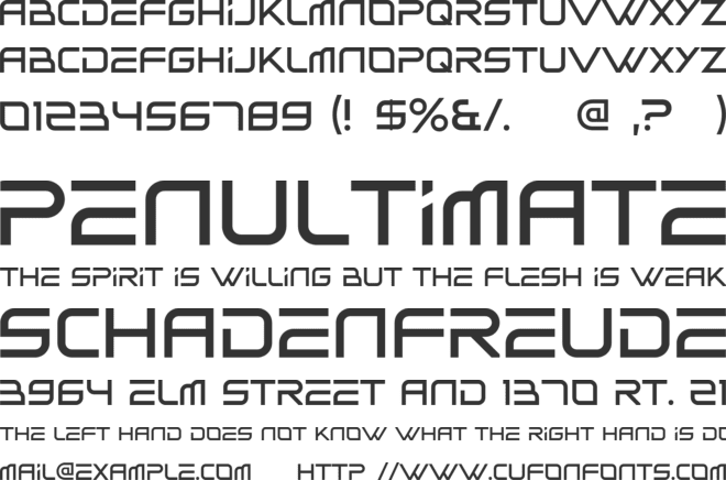 Ferwalter font preview