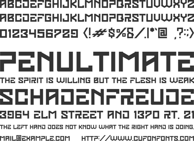 Nocturne Kraft font preview