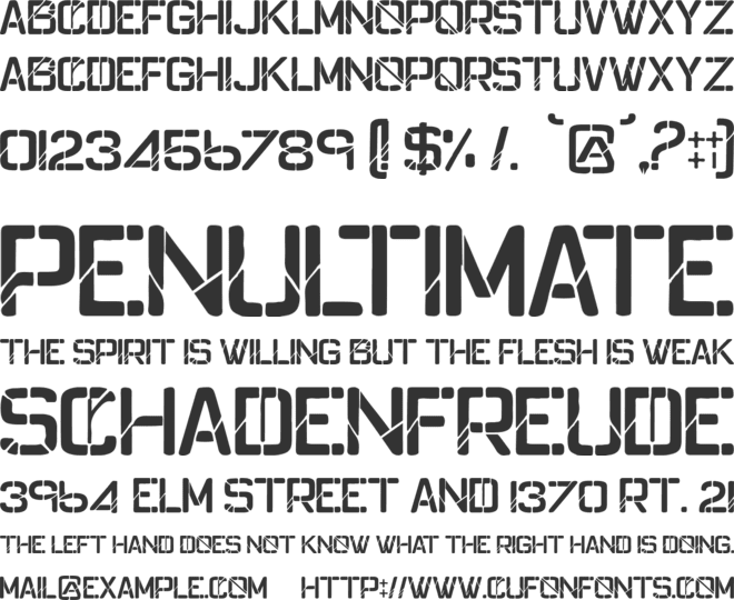 Conspiracy Theories font preview