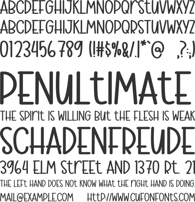 Playing font preview