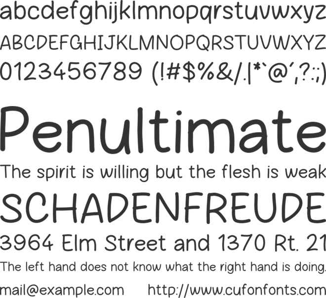 Social District font preview