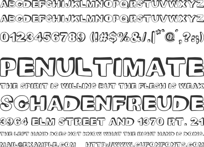 Brooklyn Chill Out font preview