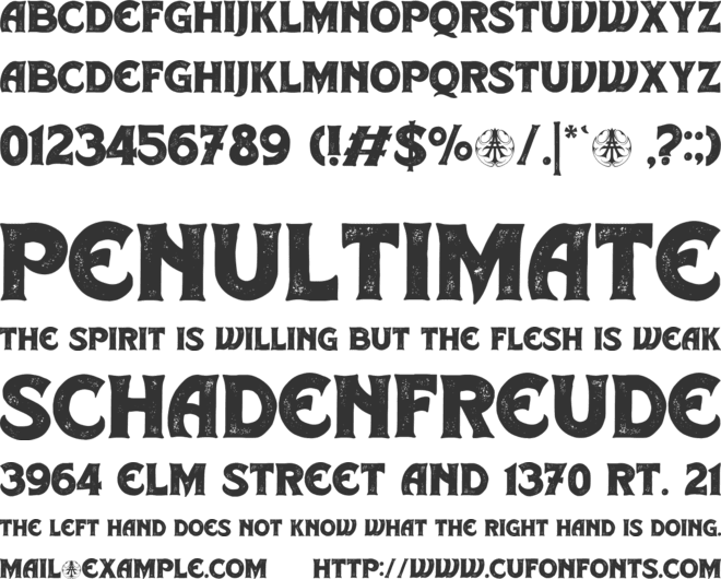 Deadfrog Personal Use Only font preview