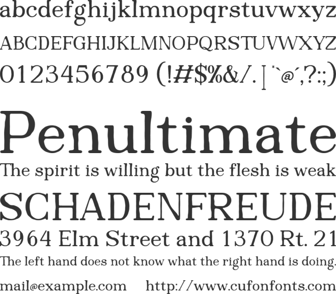 Inktype font preview