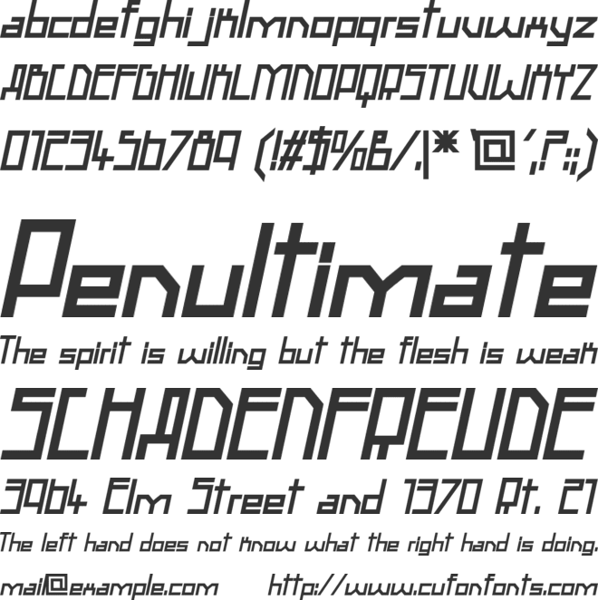 Braque Bold Italic font preview