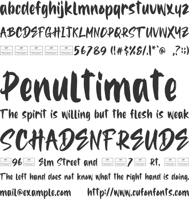 Eligibly Free font preview