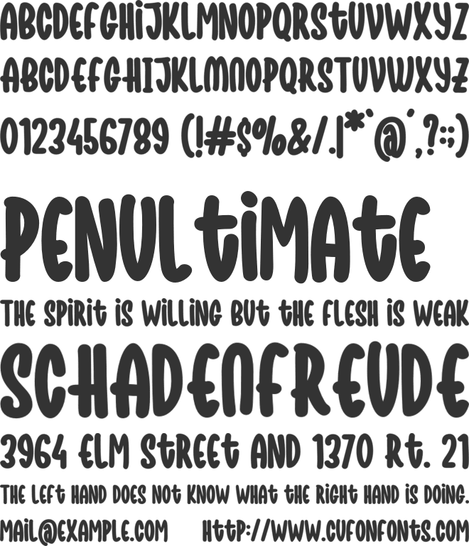 Chill Out font preview