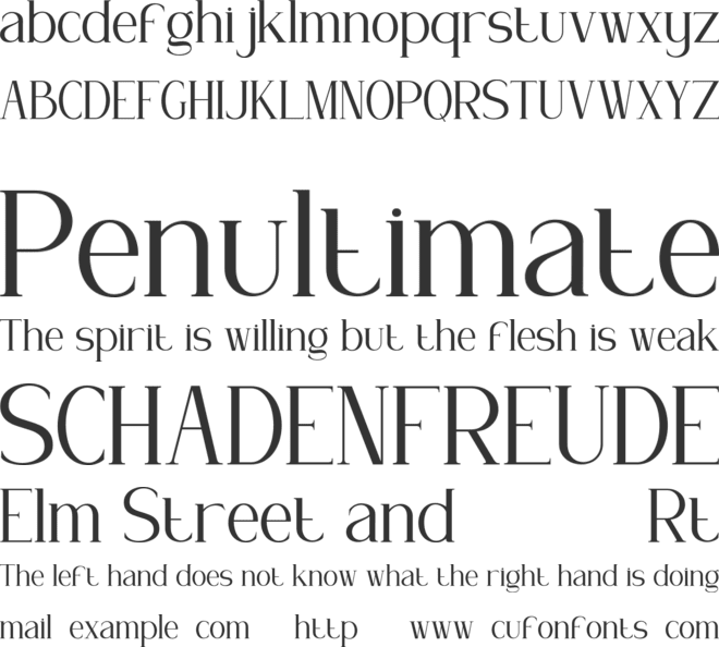 Geogira font preview