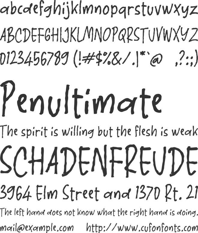 L Litban font preview