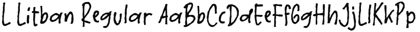 L Litban Regular font