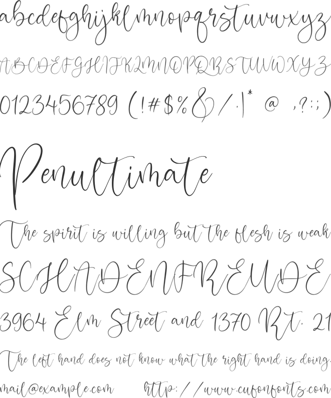 Mint Condition font preview