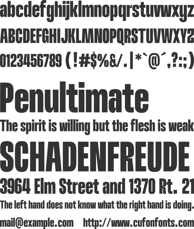 Brodien font preview