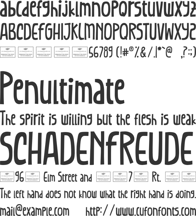 Wave of Life font preview