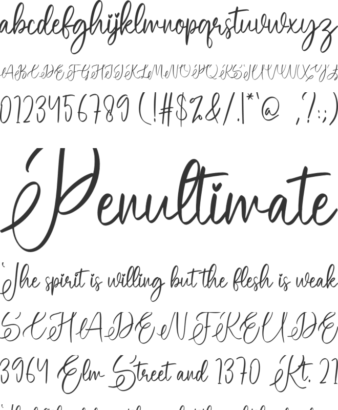 Coffee Sunday font preview