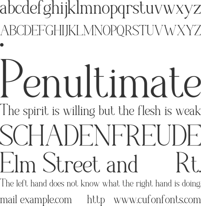 Morgena font preview