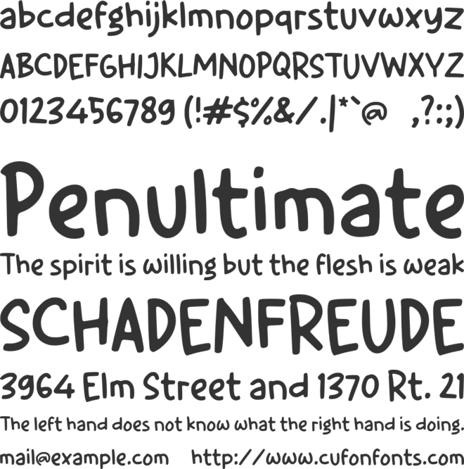 L Locan font preview