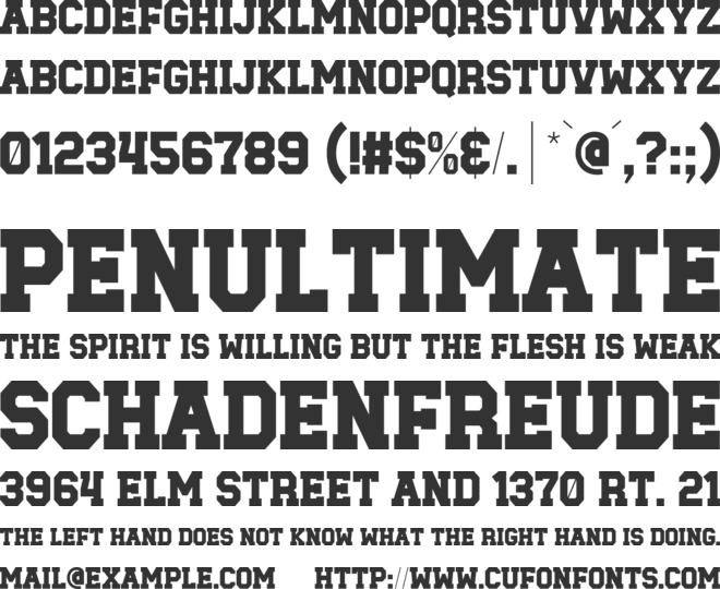 Baseball Club Solid font preview