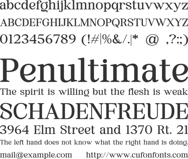 Fergina font preview