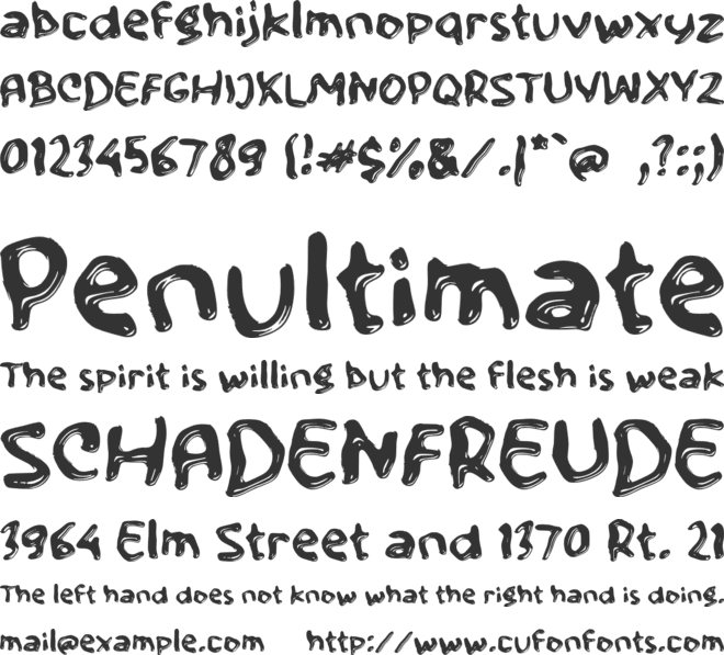 L Lengko font preview