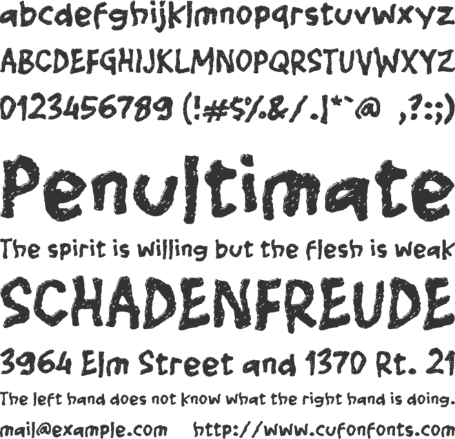 L Lohjaw font preview