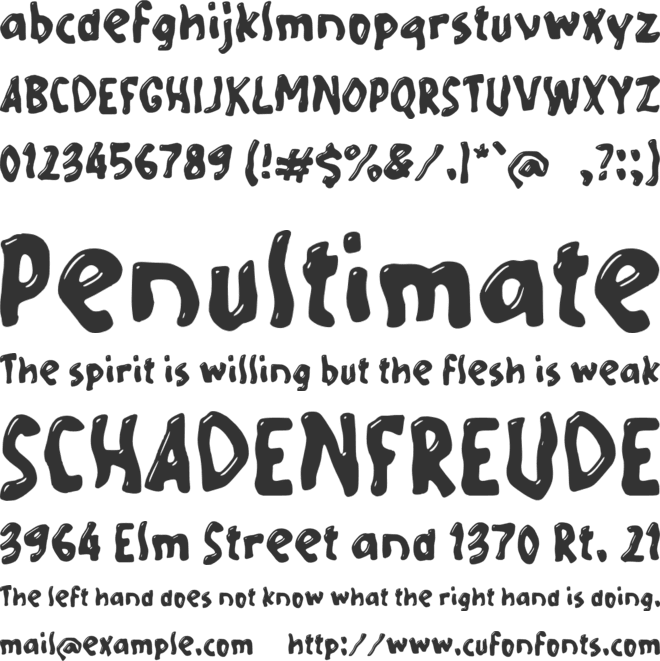 L Linares font preview