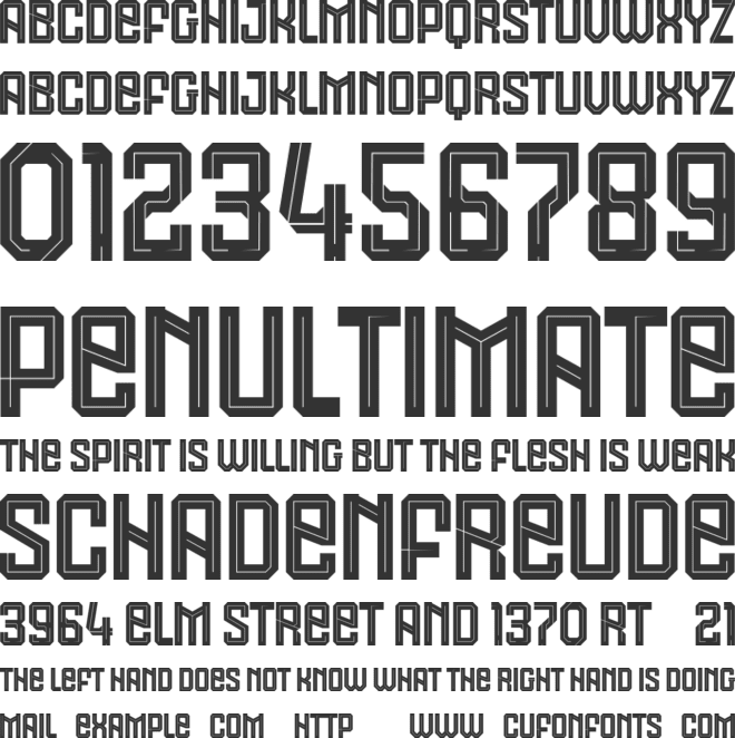 Getafe font preview