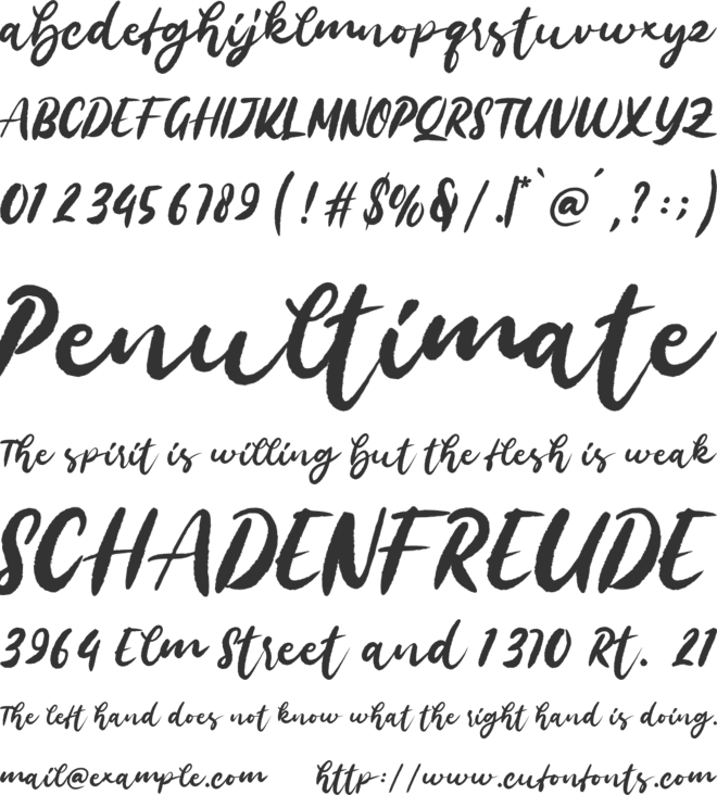 Yohanes font preview