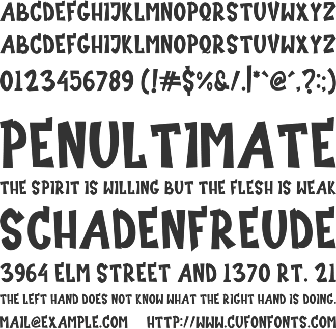 Curious Sugar font preview