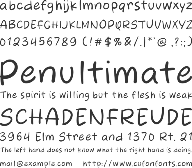 Bread Island font preview