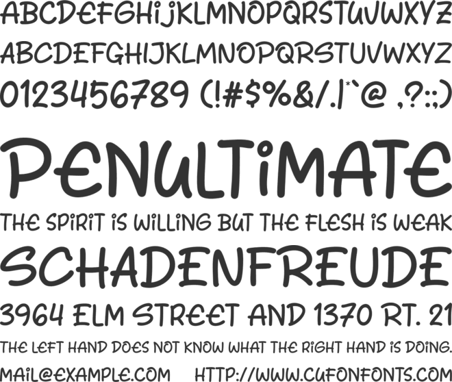 Funky Coffee font preview