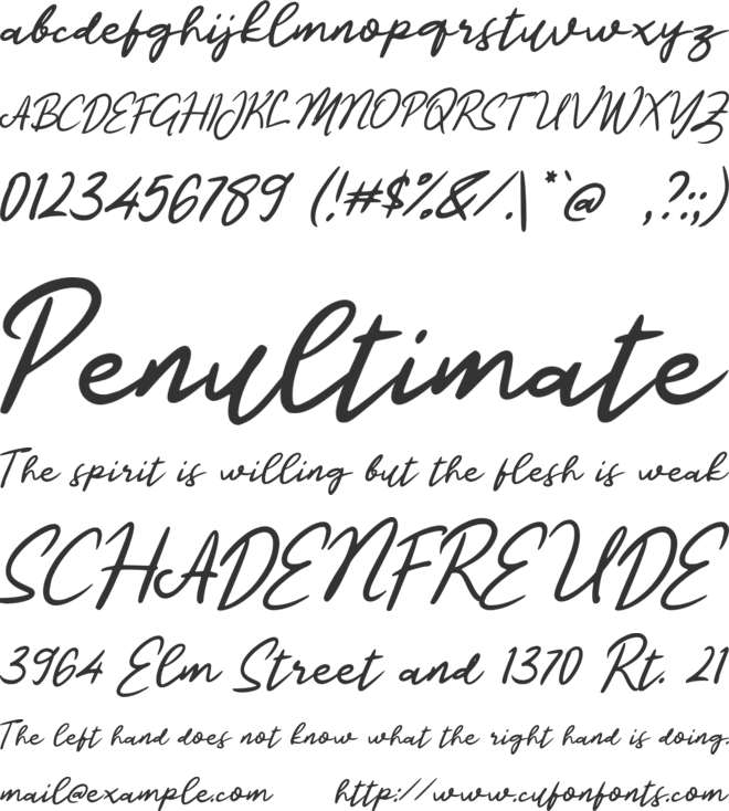 L Lelono Script font preview